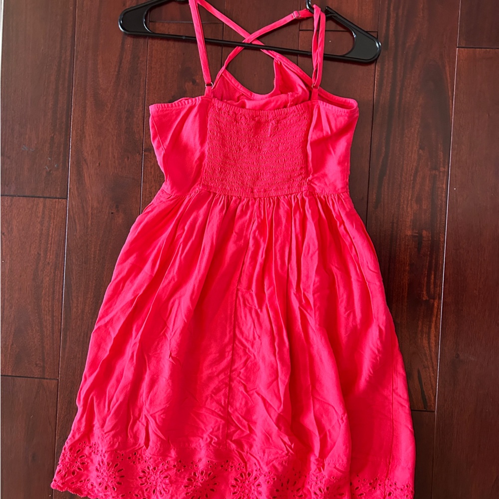 Cross Back Floral Print Dress